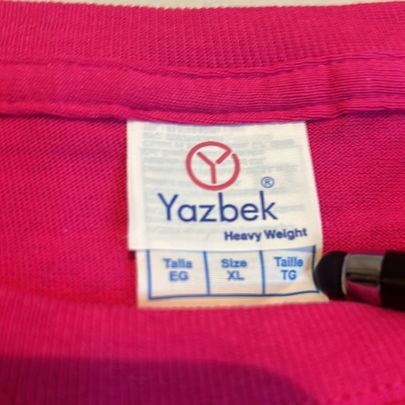 Pink Short Sleeve Tee with Crew Neck - Picture 2 of 6